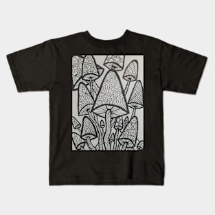 Mushroom Art Kids T-Shirt